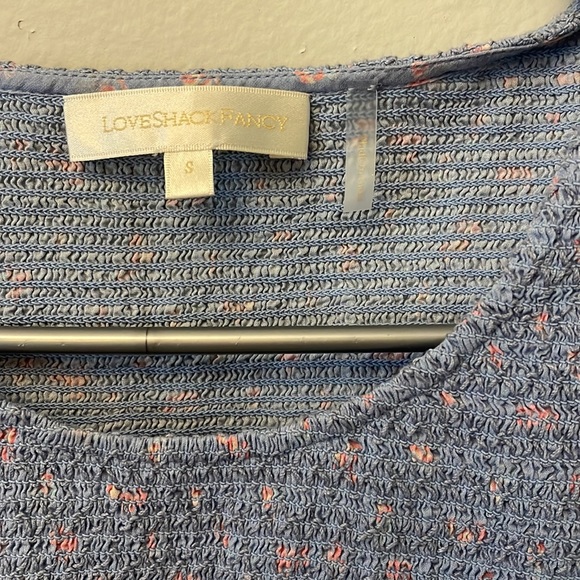 LoveShackFancy Blue and Pink Mini Dress - Picture 2 of 4